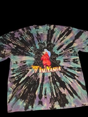 InuYasha Tie-Dye Short Sleeve Tee - Multicolor